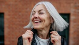 Smiling woman with healthy hair in Long Island, New York